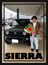ご納車おめでとうございます！！【ジムニーシエラ】